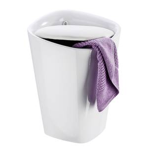 Panier à linge / Tabouret Candy II Polyester PVC - Blanc