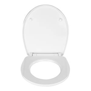 Premium WC-Sitz Frog News Edelstahl / Duroplas - Weiß