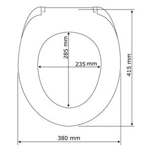 Siège WC premium Frog News Acier inoxydable / Duroplast - Marron