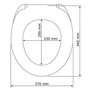 WC-Sitz Muschel MDF (Mitteldichte Holzfaserplatte) - Mehrfarbig