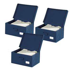 Opbergbox Air (set van 3) polypropeen - blauw