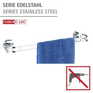 Porte-serviettes Aingeni avec Turbo-Loc® Acier inoxydable - Blanc