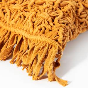 Housse de coussin Fringe Jaune moutarde