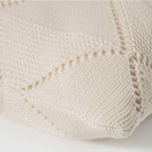 Housse de coussin Purl Crème