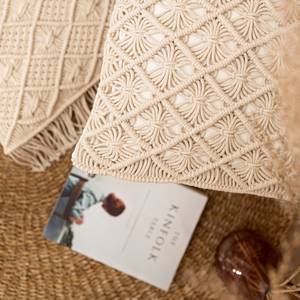 Housse de coussin Mara I Beige - Textile - 40 x 40 cm