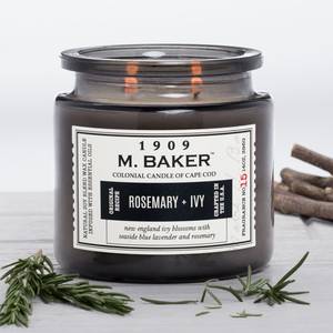 Bougie parfumée Rosemary & Ivy Mélange de cire de soja - Noir - 396 g