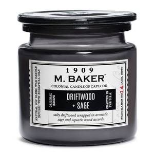 Geurkaars Driftwoo and Sage sojawas mix - zwart - 396 g