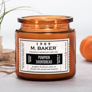 Bougie parfumée Pumpkin Shortbread Mélange de cire de soja - Orange - 396 g