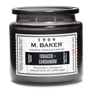 Bougie parfumée Tobacco and Cardamom Mélange de cire de soja - Noir - 396 g