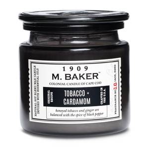 Bougie parfumée Tobacco and Cardamom Mélange de cire de soja - Noir - 396 g