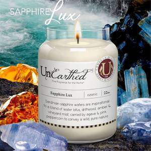 Bougie parfumée Sapphire Lux Cire de paraffine - Blanc - 640 g