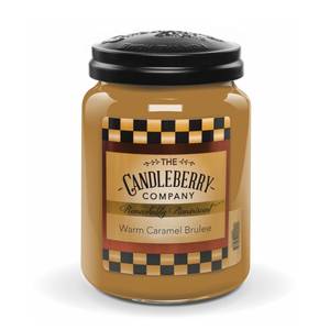 Geurkaars Warm Caramel Brulee geraffineerd paraffine - bruin - 570 g