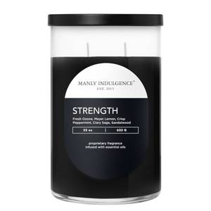 Geurkaars Strength sojawas mix - zwart - 623 g