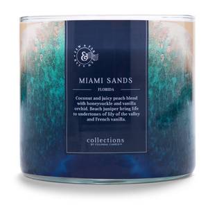 Bougie parfumée Miami Sands Mélange de cire de soja - Bleu - 411 g