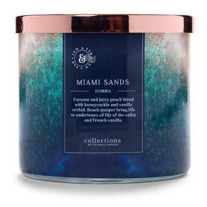 Duftkerze Miami Sands Soja Wachs Mischung - Blau - 411g