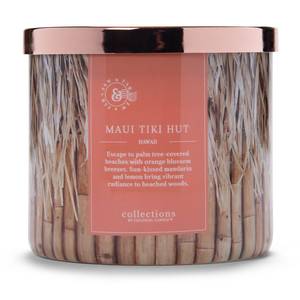 Bougie parfumée Maui Tiki Hut Mélange de cire de soja - Marron - 411 g