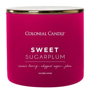 Duftkerze Sweet Sugarplum Soja Wachs Mischung - Rot - 411g
