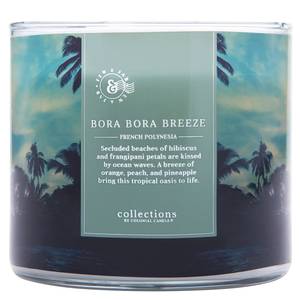Bougie parfumée Bora Bora Breeze Mélange de cire de soja - Bleu - 411 g
