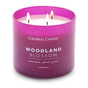 Geurkaars Woodland Blossom sojawas mix - lila - 411 g