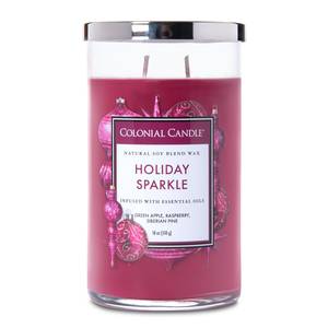 Geurkaars Holiday Sparkle sojawas mix - rood - 538 g