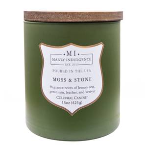 Bougie parfumée Green Moss & Stone Mélange de cire de soja - Vert - 425 g