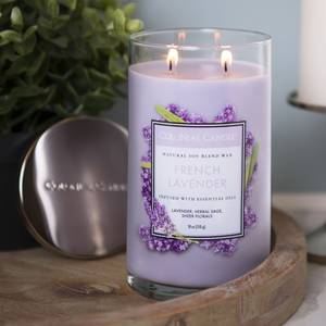 Duftkerze French Lavender Soja Wachs Mischung - Lila - 538g