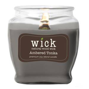 Bougie parfumée Ambered Tonka Mélange de cire de soja - Noir - 425 g