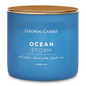 Geurkaars Ocean Storm sojawas mix - blauw - 411 g