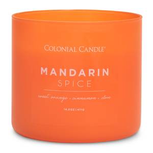 Bougie parfumée Mandarin Spice Mélange de cire de soja - Orange - 411 g