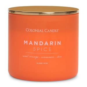 Bougie parfumée Mandarin Spice Mélange de cire de soja - Orange - 411 g