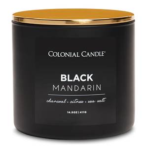 Duftkerze Black Mandarin Soja Wachs Mischung - Schwarz - 411g
