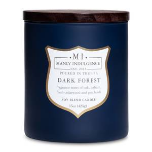 Bougie parfumée Dark Forest Mélange de cire de soja - Bleu - 425 g