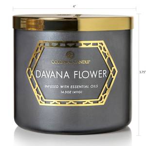 Bougie parfumée Davana Flow Mélange de cire de soja - Noir - 411 g