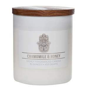 Bougie parfumée Chamomile & Honey Mélange de cire de soja - Blanc - 453 g