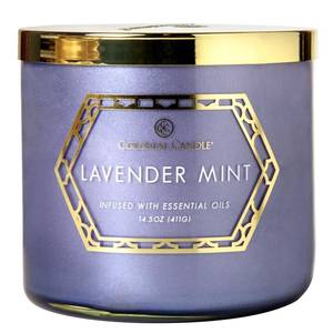 Geurkaars Lavender Mint sojawas mix - lila - 411 g