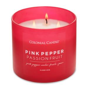 Bougie parfumée Pepper Passionfruit Mélange de cire de soja - Rouge - 411 g