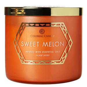 Geurkaars Sweet Melon sojawas mix - oranje - 411 g