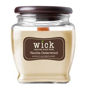 Duftkerze Vanilla Cedarwood Soja Wachs Mischung - Gelb - 425g