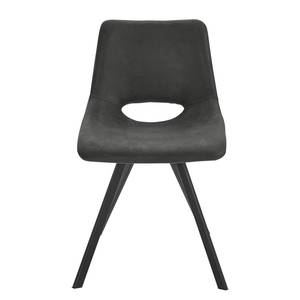 Chaises capitonnées Benol (lot de 2) Anthracite