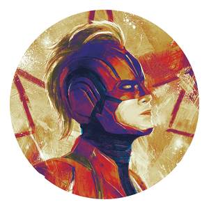 Vlies-fotobehang Captain Marvel Helmet Intissé - meerdere kleuren
