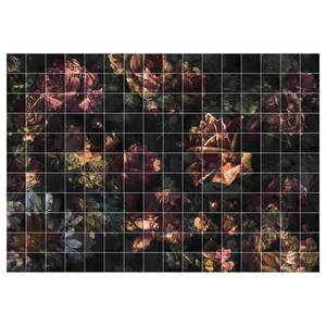 Fotomurale Tiles Flowers Tessuto non tessuto - Multicolore