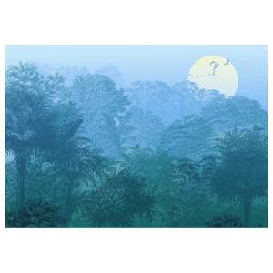 Vlies-fotobehang Deep in the Jungle vlies - blauw