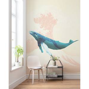 Papier peint intissé Whale Voyage Intissé - Multicolore