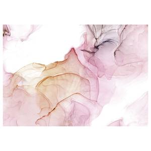Papier peint intissé Shiny Fluid Intissé - Rose