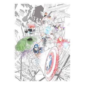 Fotomurale Avengers Attack Tessuto non tessuto - Rosso