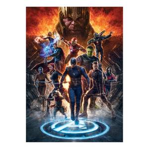 Papier peint intissé Avengers vs Thanos Intissé - Multicolore