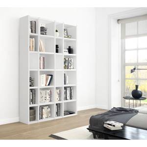 Étagère Emporior XV Blanc crème - Blanc brillant - Largeur : 145 cm