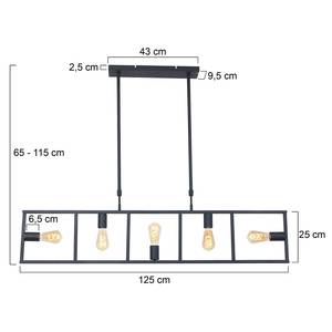 Hanglamp Racky aluminium - 1 lichtbron