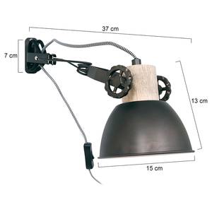 Wandlamp Gearwood I aluminium - 1 lichtbron