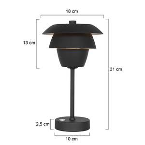 Lampe de table Bordlampe Aluminium - 1 ampoule